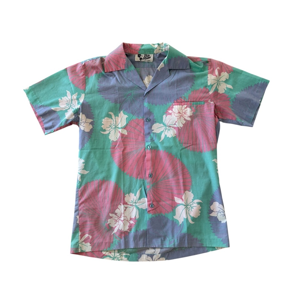 VINTAGE HILO HATTIE ALOHA SHIRT SIZE: MEDIUM